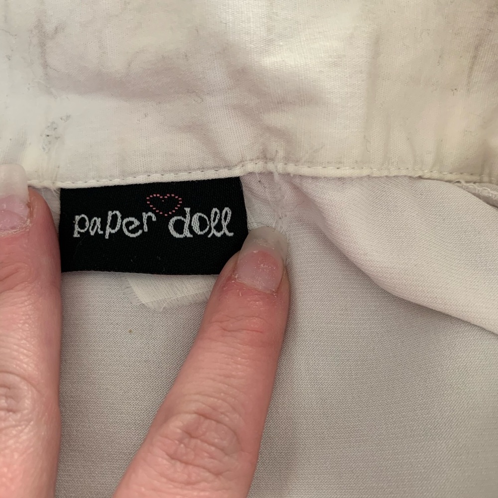 Paper doll white shirt